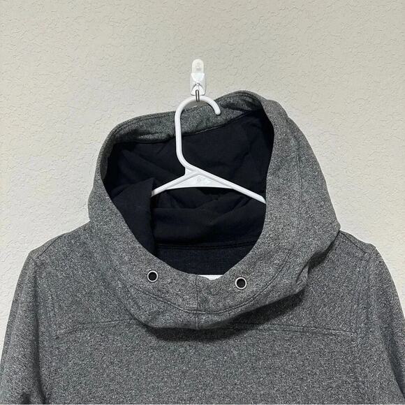 Lululemon Warm For Winter Hoodie Womens Size  6 Pullover Heathered Gray Black - Picture 3 of 9